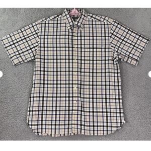 Daniel Cremieux Mens Plaid Button Up Shirt Large